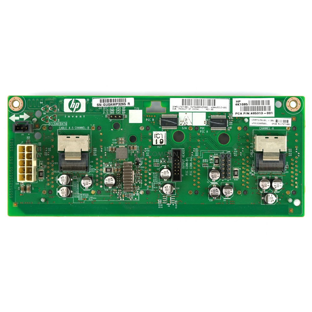 511787-001 HP 6-BAY 3.5" LFF BACKPLANE FOR HP PROLIANT ML350 G6